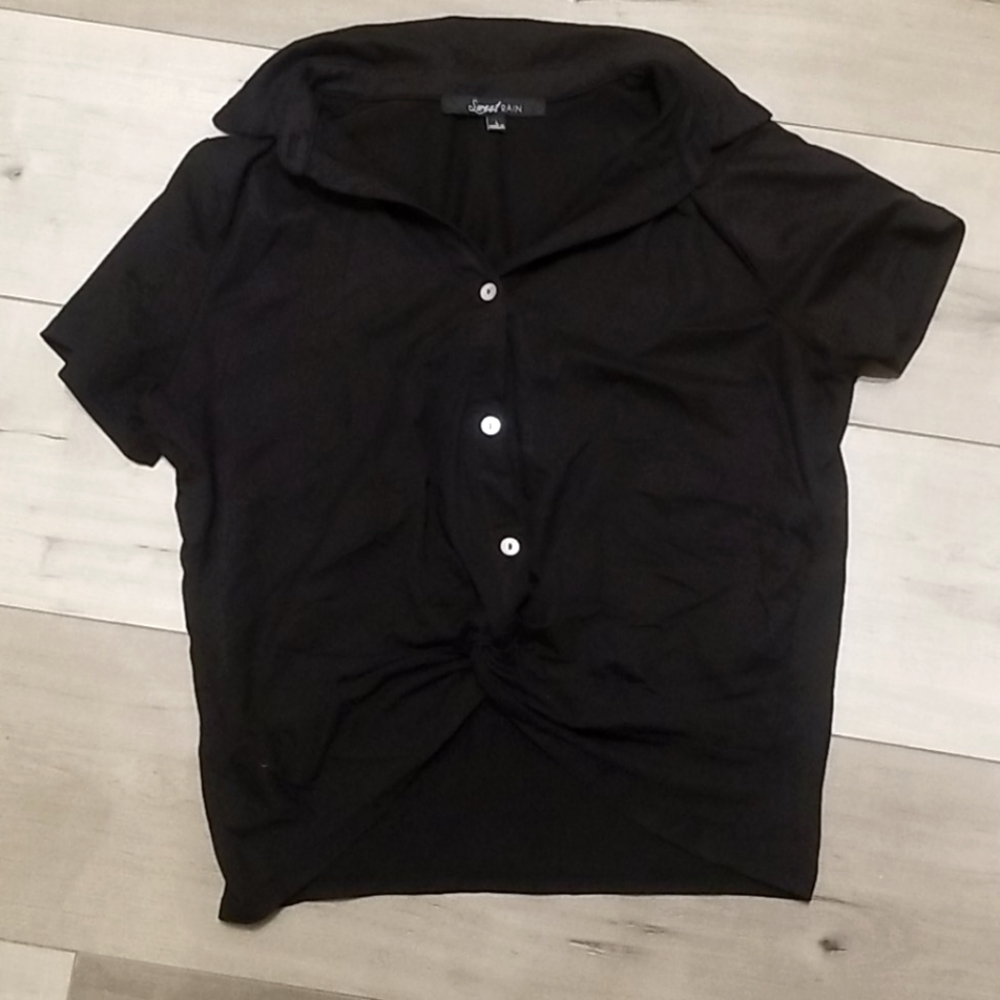Button Up Crop Top